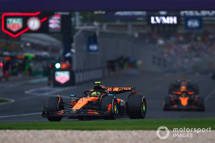 Lando Norris, McLaren, Oscar Piastri