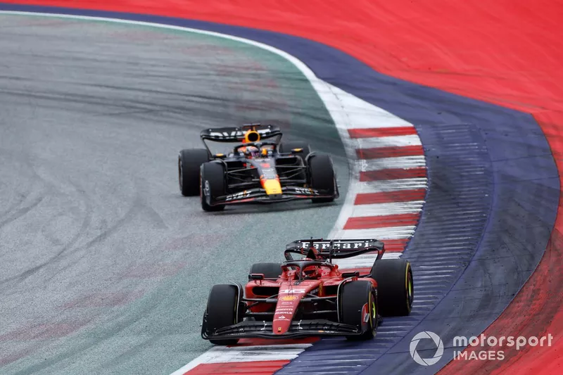 Charles Leclerc, Ferrari SF-23, Max Verstappen, Red Bull Racing RB19