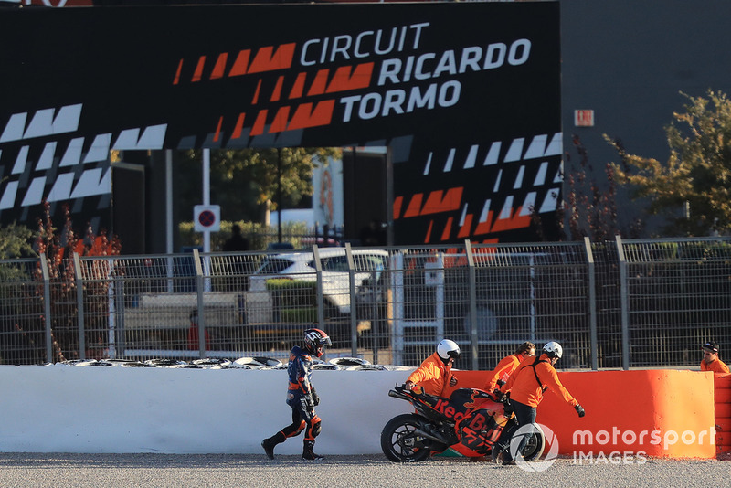 Johann Zarco (Red Bull KTM Factory Racing) a chuté à deux reprises
