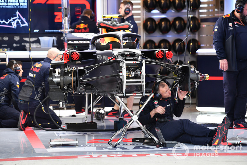 Red Bull Racing RB14 in the garage