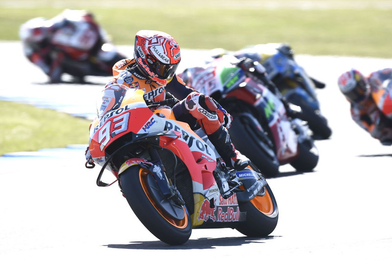 Marc Marquez, Repsol Honda Team, damaged bike