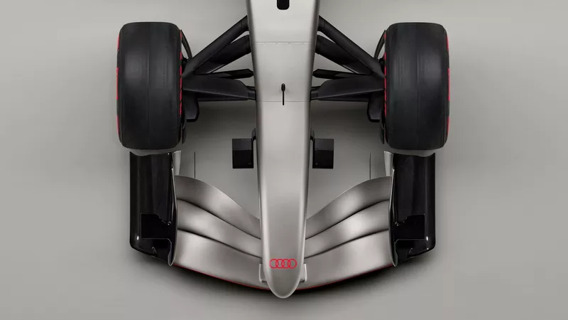 La livrée du concept RS26 de l'Audi F1 Team