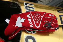 Die Handschuhe von James Hinchcliffe, Schmidt Peterson Motorsports, Honda
