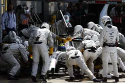 Felipe Massa, Williams FW38 maakt pitstop