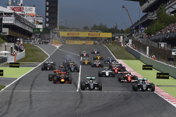 Старт гонки, Ніко Росберг і Льюіс Хемілтон, Mercedes AMG F1 Team