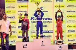 Podium celebration