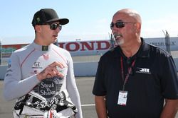 Graham Rahal, Rahal Letterman Lanigan Racing Honda and father Bobby Rahal