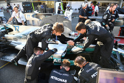 The car of Lewis Hamilton, Mercedes AMG F1 W08