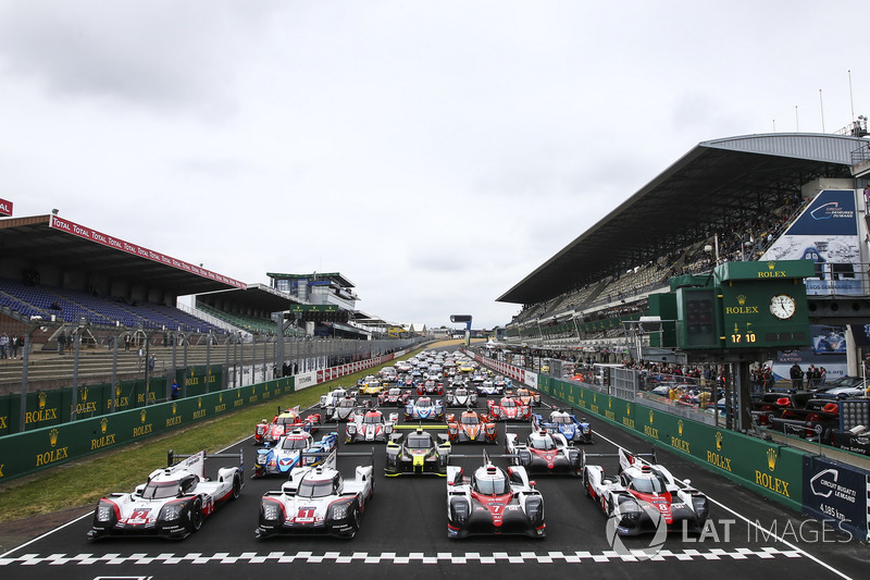 60 mobil peserta yang tersebar di kelas LMP1, LMP2, GTE Pro, dan GTE Am