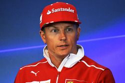 Kimi Raikkonen, Ferrari en la conferencia de prensa