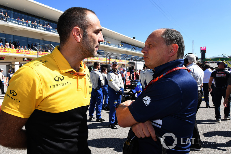 Cyril Abiteboul, Renault Sport F1 y  Frederic Vasseur, Sauber