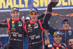 Los ganadores del Rally de Suecia 2018: Neuville, Nicolas Gilsoul, Hyundai i20 WRC, Hyundai Motorspo
