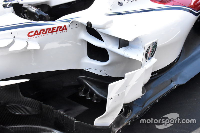 Vue détaillée de la Sauber C37