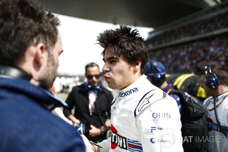 Lance Stroll, Williams Racing, in griglia