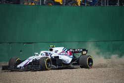 Sergey Sirotkin, Williams FW41, nella ghiaia
