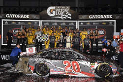 Erik Jones, Joe Gibbs Racing, Toyota Camry buyatoyota.com Celebrates his win