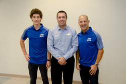 Larry Foyt with Matheus Leist and Tony Kanaan