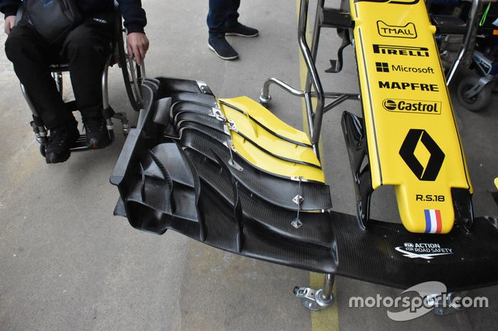 Aileron avant de la Renault Sport F1 Team RS 18