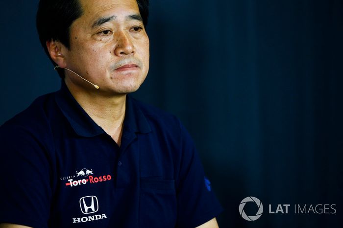 Toyoharu Tanabe, director técnico de F1 de Honda en la conferencia de prensa