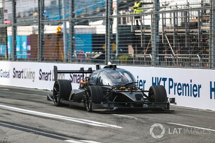 Roborace car test run