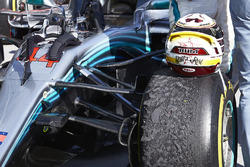 Kask, yarış galibi Lewis Hamilton, Mercedes AMG F1 W09, Parc Ferme