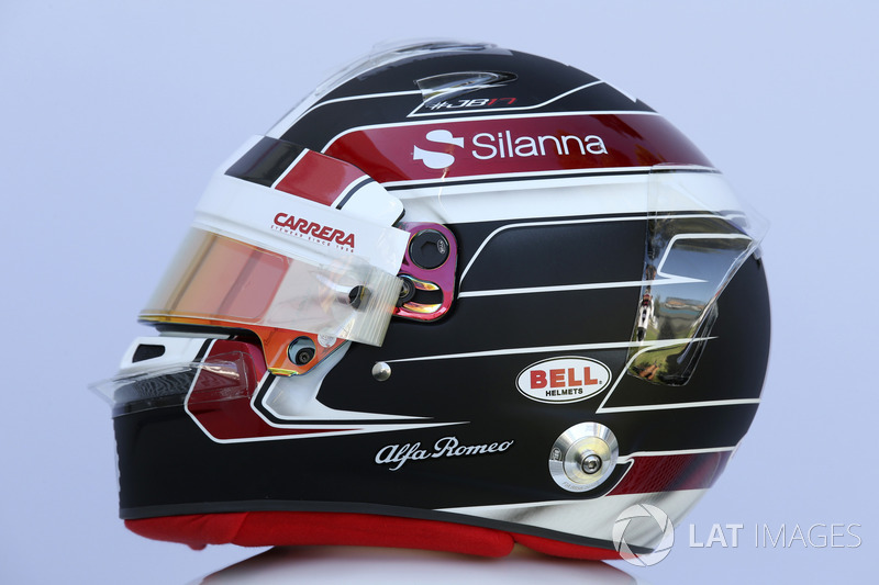 Casco de Charles Leclerc, Sauber