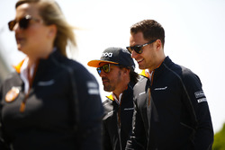 Fernando Alonso, McLaren, and Stoffel Vandoorne, McLaren