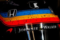 The helmet of Fernando Alonso, Andretti Autosport Honda