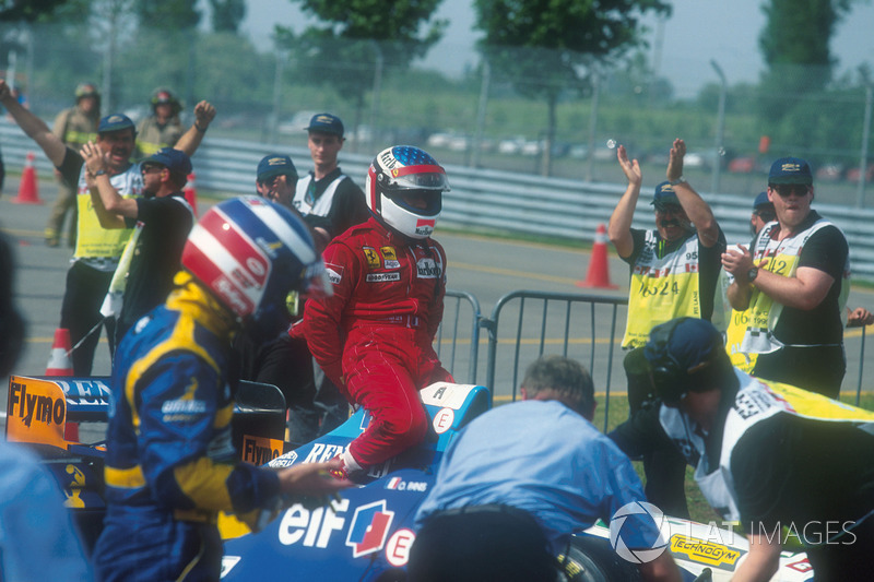 Yarış galibi Jean Alesi, Ferrari 412T2