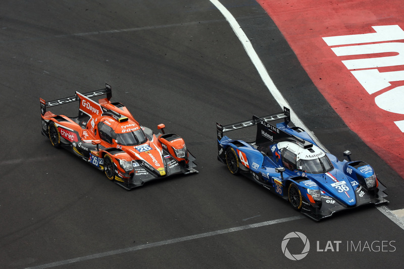 №36 Signatech Alpine A470 Gibson: Густаво Менесес, Николя Ляпьер, Андре Негран; №26 G-Drive Racing Oreca 07 Gibson: Роман Русинов, Пьер Тирье, Алекс Линн