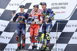 Podium: 1. Andrea Dovizioso, Ducati Team; 2. Maverick Viñales, Yamaha Factory Racing; 3. Valentino R