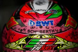 El casco de Sergio Pérez, Force India