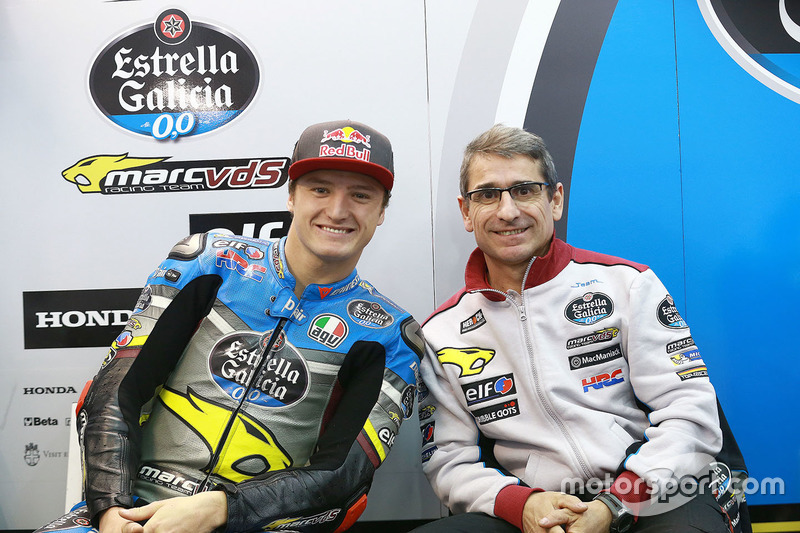 Ramón Aurín en su época de ingeniero de pista de Jack Miller