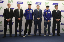 Valentino Rossi, Yamaha Factory Racing, Maverick Viñales, Yamaha Factory Racing, Kouichi Tsuji, Gerente de Motorsport desarrollo división, motores Yamaha, Lin Jarvis, Director General de Yamaha Factory Racing, Massimo Meregalli, Yamaha Factory Racing Team Director