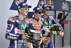 Die Top 3 des Qualifyings: Marc Marquez, Jorge Lorenzo und Valentino Rossi