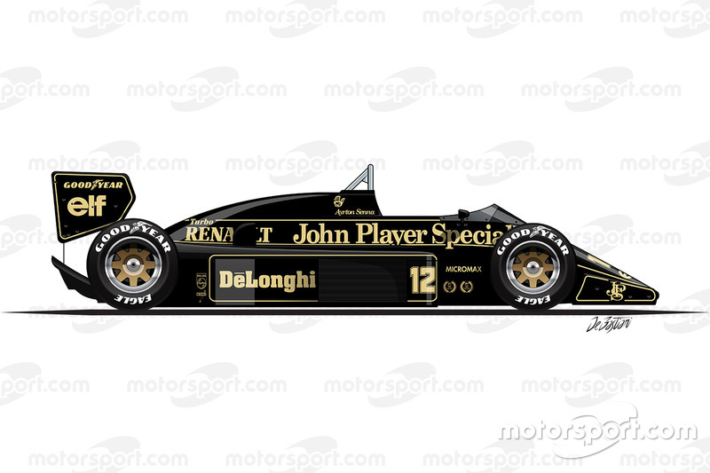 Lotus 98T von Ayrton Senna