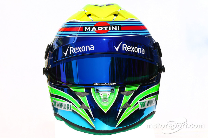 Il casco di of Felipe Massa, Williams