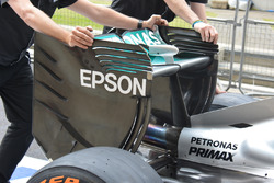 Aileron arrière de la Mercedes W07 Hybrid