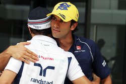 Felipe Massa, Williams con Felipe Nasr, Sauber F1 Team