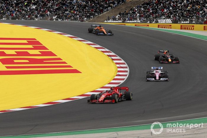 Charles Leclerc, Ferrari SF1000, Sergio Pérez, Racing Point RP20, Alex Albon, Red Bull Racing RB16, Carlos Sainz Jr., McLaren MCL35, Lando Norris, McLaren MCL35