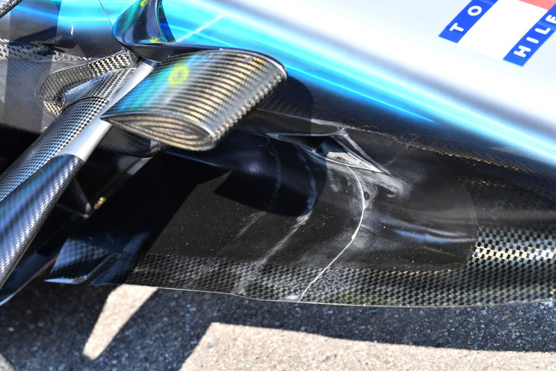 Mercedes AMG F1 W09 detalle de la nariz