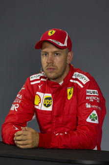 Sebastian Vettel, Ferrari in the Press Conference