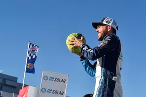 Race winner Ross Chastain, Chip Ganassi Racing, Chevrolet Camaro DC Solar