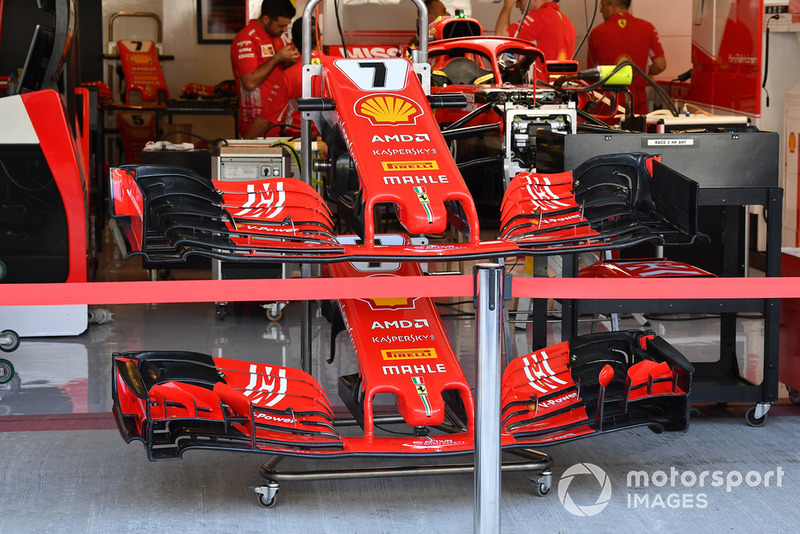 Ferrari SF71H nariz y alerones delanteros