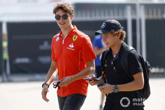 Oliver Bearman, Haas F1 Team,rea Kimi Antonelli, Mercedes-AMG F1 Team