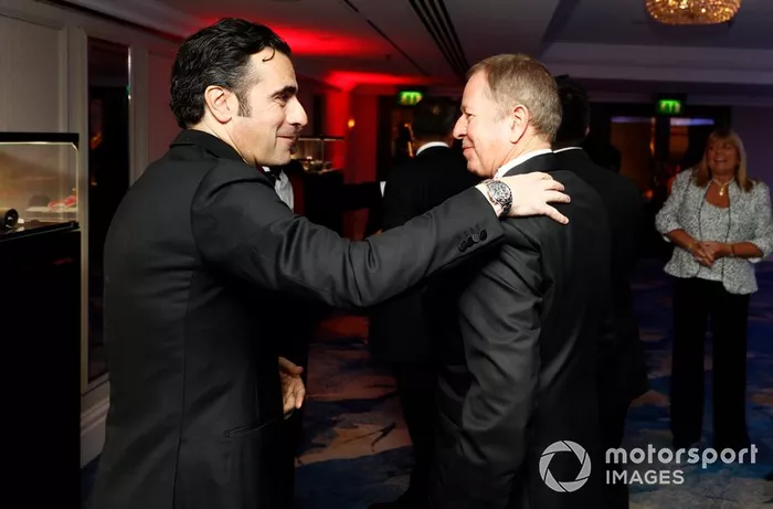 Dario Franchitti y Martin Brundle