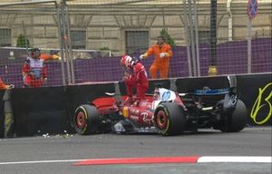 Accidente del Leclerc en Bakú