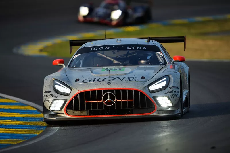 #63 Iron Lynx Mercedes-AMG LMGT3 : Stephen Grove, Brenton Grove, Luca Stolz