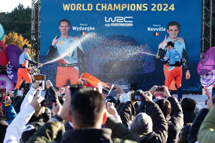 World Champion Thierry Neuville, Martijn Wydaeghe, Hyundai World Rally Team Hyundai i20 N Rally1