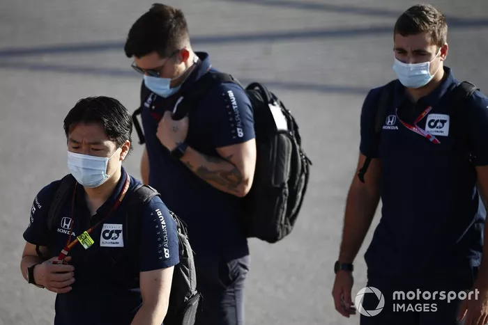 Miembros de Honda y AlphaTauri